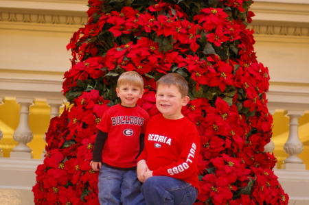 Two of our grandsons - Georgia fans for sure - Christmas 2007