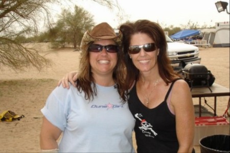 Me and friend, Marci, at desert