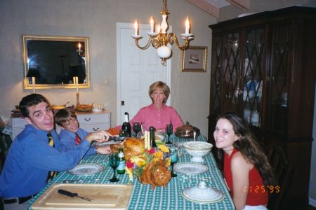 thanksgiving 1999 with my 3 angels