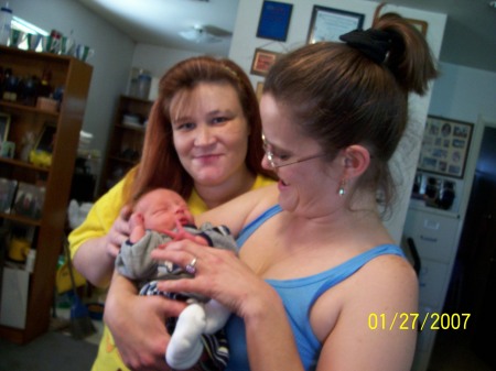 This is me, mommy, & baby Chris.