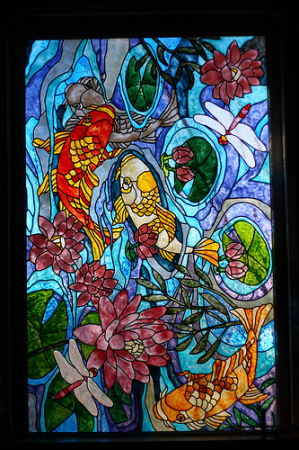 Stained glass in the spa