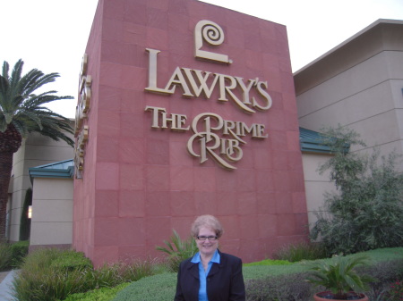 Sue at Lawrys in Las Vegas
