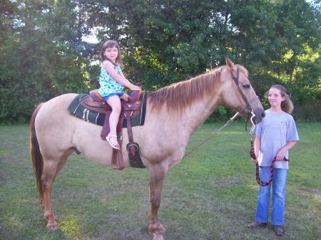Kristin's 1st horse ride