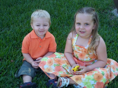 Maddie & Robbie at Easter