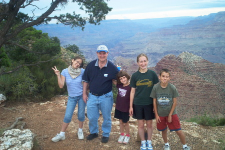 Me and kids at Grand Canyon 2005