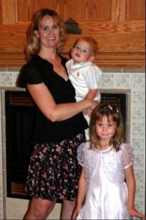 Me and my children before my cousin's wedding June 2007