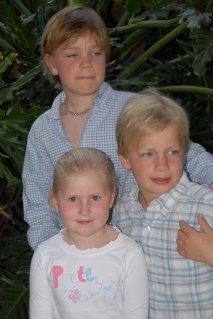 Clockwise:  Jonty, Chandler & their cousin Fay