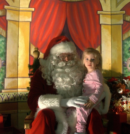 Kailee and Santa