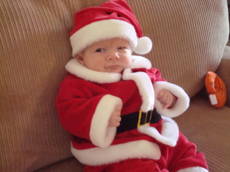 Santa Baby!!!  Gio's first X-Mas