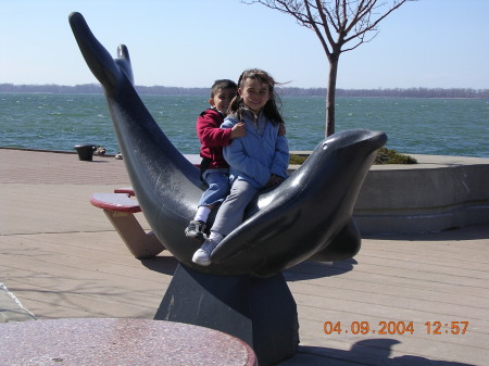 Oldest two kids at the Dock 2004