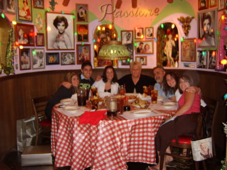 Dinner before graduation at Buca Di Beppo.