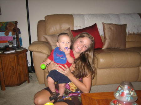 Caleb with Aunty Hayley