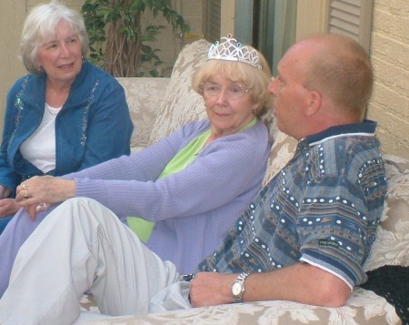 My Mom (Audrey) in the middle at her 80th birthday.