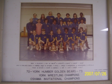 Wrestling Team 72-73