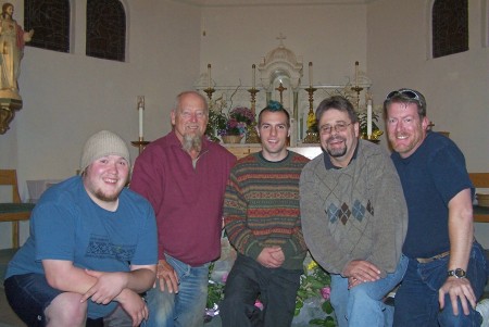The Guys and I after recording our first CD.