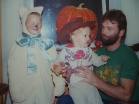 My husband and kids, Halloween 1981