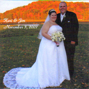 Kari & Jim on their wedding day.
