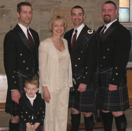 Sheryl, sons and grandson