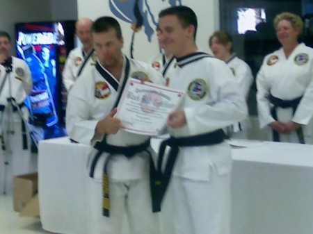 My son becomes a Blackbelt!!