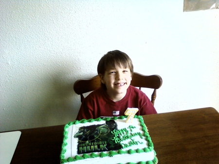 My son Dustin on his 7th birthday