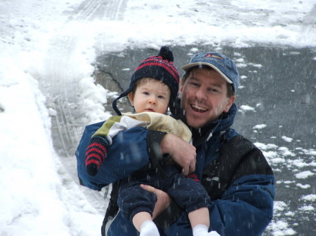 Andrew's first snowfall