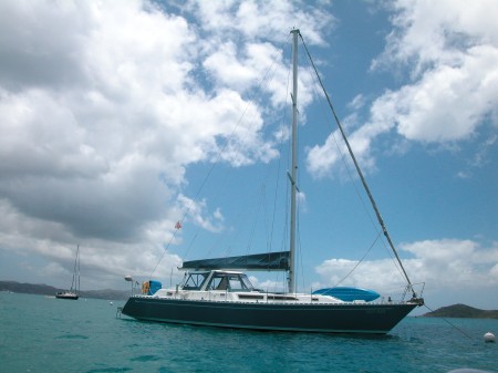 Sailing in the West Indies aboard the Lady Jane