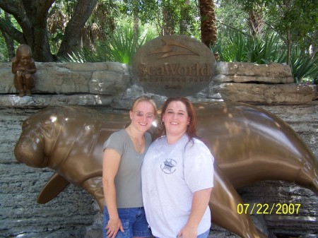 Heather Halbritter & I at Seaworld 16 yrs later