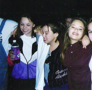 Chris, Cyrena and I at a dance...