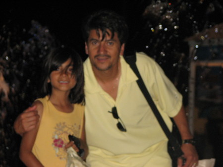 Cancun 2007 with Daughter Genesis