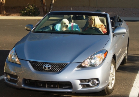 Rocky and me getting ready for a ride.