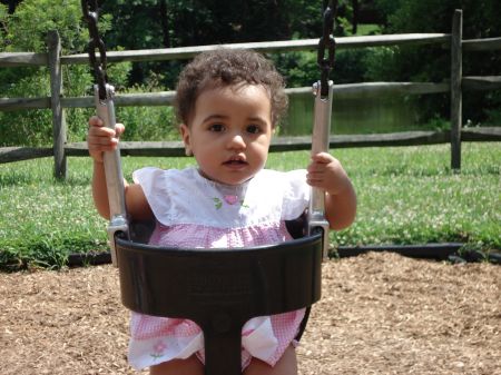 First time on a swing