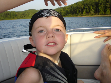 Drew being COOL on the boat