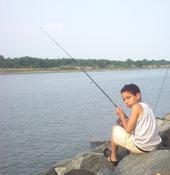 Matt fishing