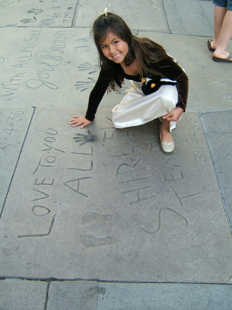 Danica at Grauman's Chinese Theater