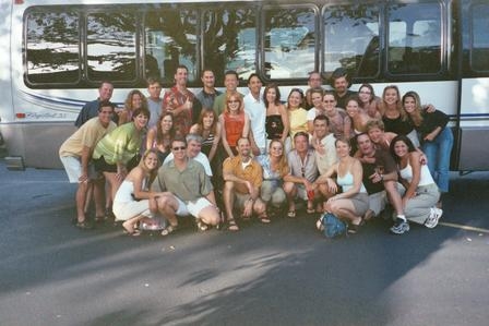 Our Gang - takin' the limo bus to the Earth Wind & Fire/Chicago concert