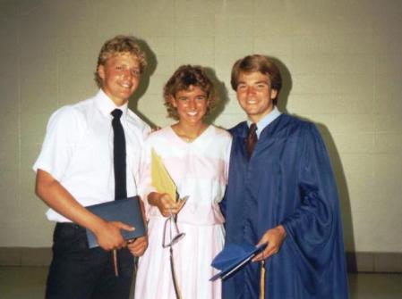 Ron, Janet & me at Graduation 1985