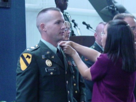 Pinning Chris to Warrant Officer