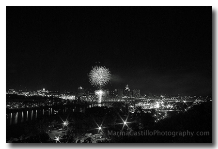 St. Paul, Minnesota Black and White