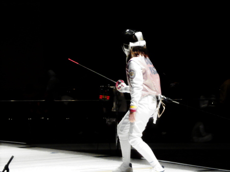 Qynn fencing at the Arnold Cassic