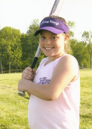 Baylee's softball picture for 2008