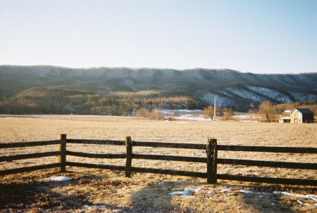 Va, farm in winter