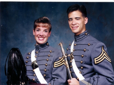 My Husband Jim and I at West Point (1993)