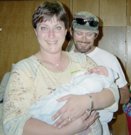 me, John and Arik ... a few hours after he was born