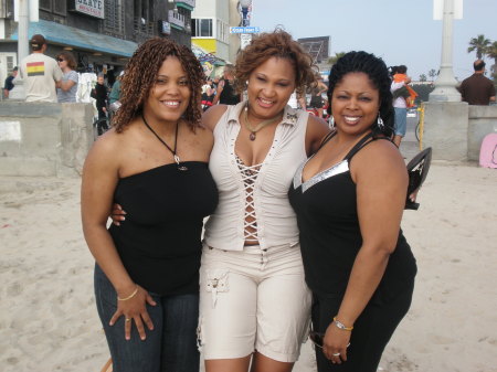 Retta, Wendy, and myself on the beach