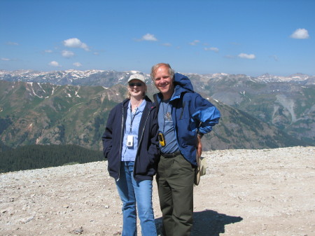 Ron and Alice July 2007 between Ouray and Silverton Col.