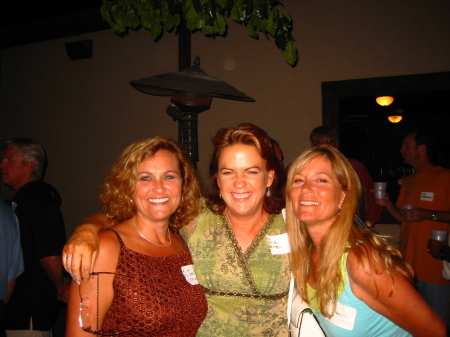 Kim Phister, Me and April McKay at the 30 yr reunion