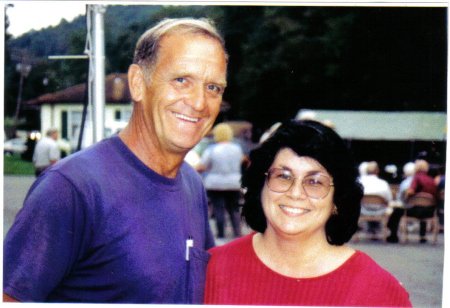 Dave and I at Church picnic