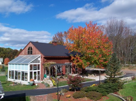 Our circa 1790 barn in autumn