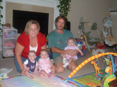 Scott & I (with triplet nieces)
