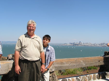 My son and I in San Fran
